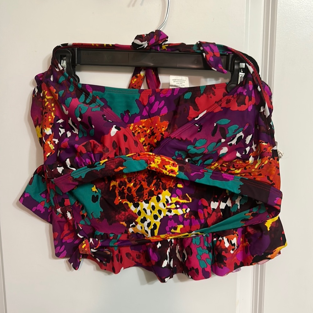 Floral color Bikini with Skort